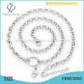 Machine for making silver chains,silver plated necklace chains,silver pearl design necklace